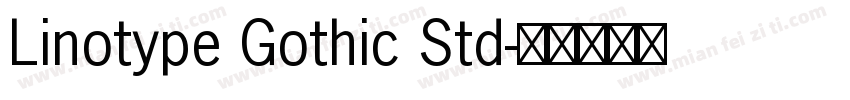 Linotype Gothic Std字体转换